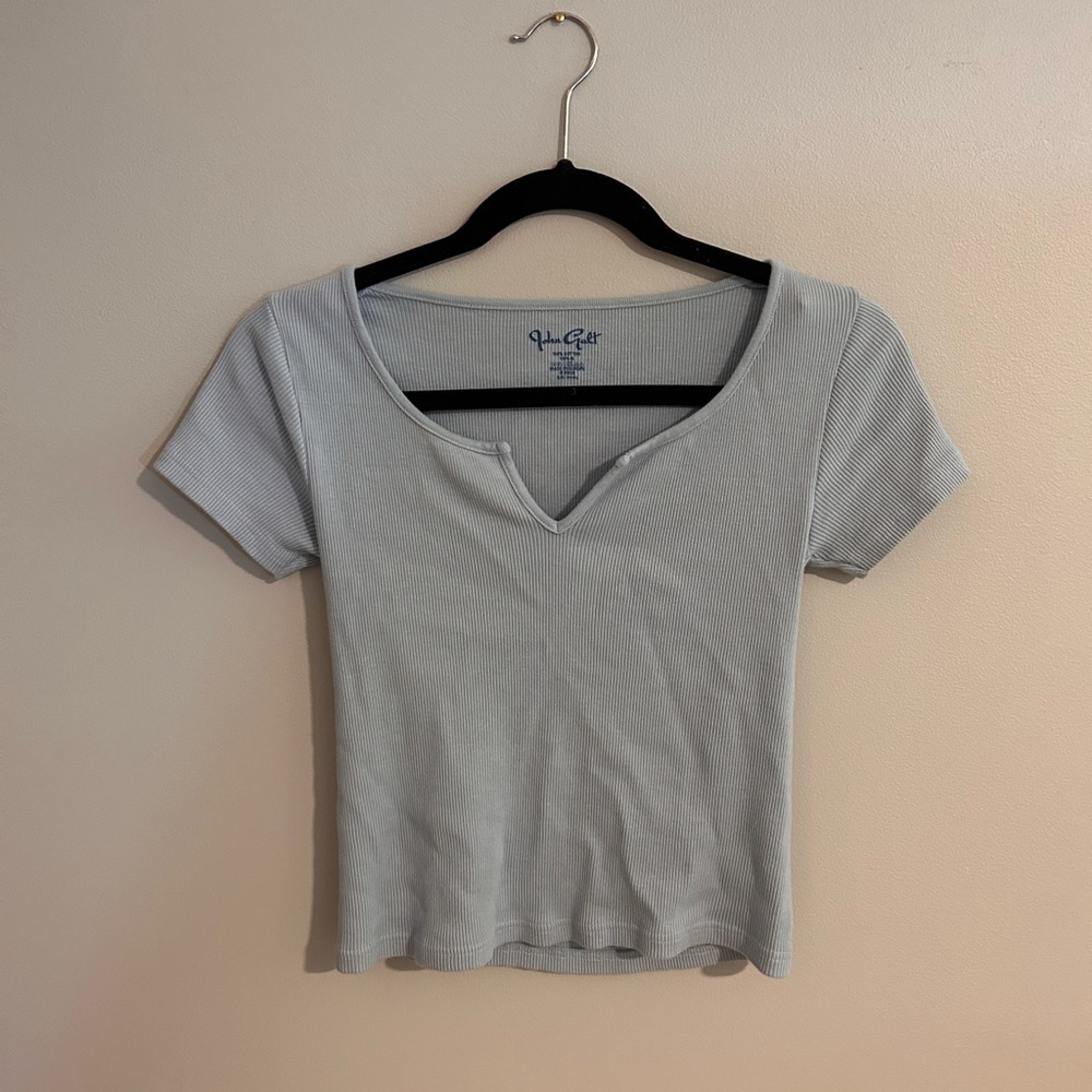 PacSun baby blue crop top. 1SZ size.